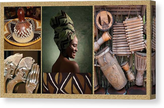 Africa Canvas Print featuring the photograph Africa Still Speaks by Nancy Ayanna Wyatt