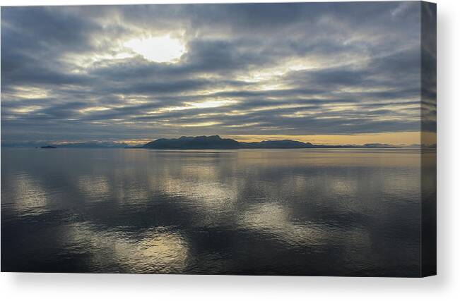 Alaska Canvas Print featuring the photograph Alaskan Sky Water Mirrors by Ed Williams