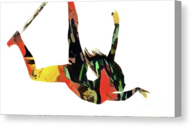 Dance Canvas Print featuring the mixed media Art in Motion by Yvonne Padmos
