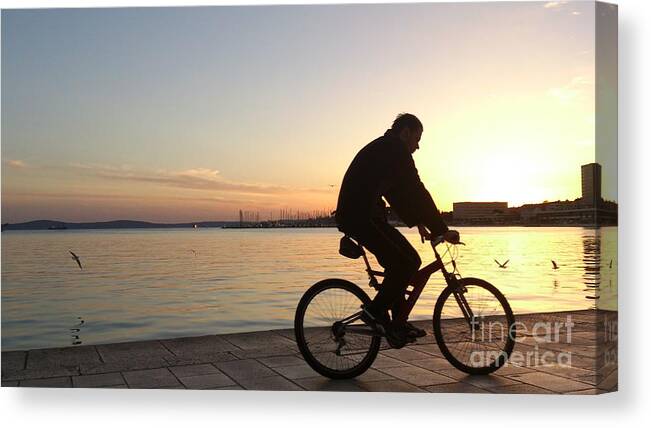 Bicycle Canvas Print featuring the photograph Bicycle by Alexandra Vusir