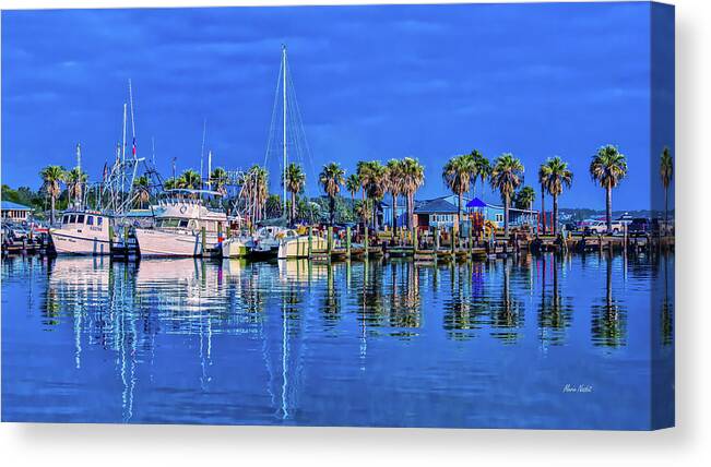 Blue Canvas Print featuring the photograph Blue Morning by Maria Nesbit