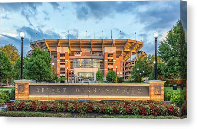 Alabama Canvas Print featuring the photograph Bryant-Denny Stadium by Stephen Stookey