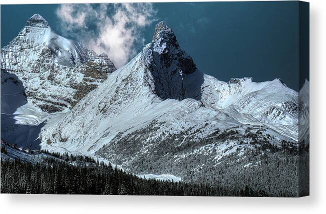  Canvas Print featuring the photograph Canadian Rockies by G Lamar Yancy