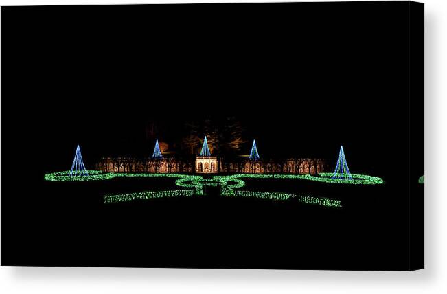 Christmas Tree Canvas Print featuring the photograph Christmas Tree Lights by Louis Dallara