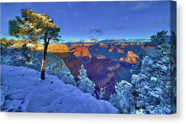 Landscape Canvas Print featuring the photograph Come The Dawn Upon Us by Kevyn Bashore