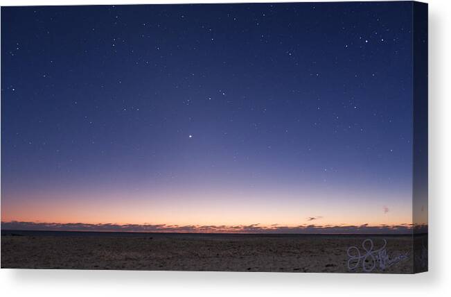 Christmas Star Canvas Print featuring the photograph Conjunction by Jessica Laura