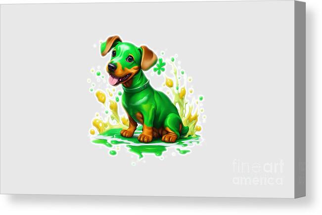 Sausage Dog Canvas Print featuring the photograph Dachshund ...take a bath? by Stefano Senise
