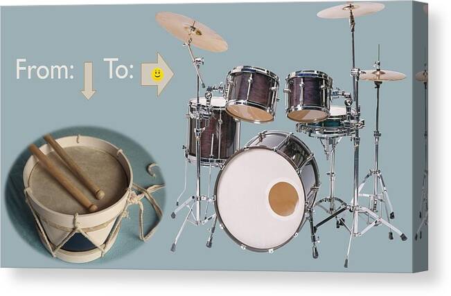 Drums Canvas Print featuring the photograph Drums From This To This by Nancy Ayanna Wyatt