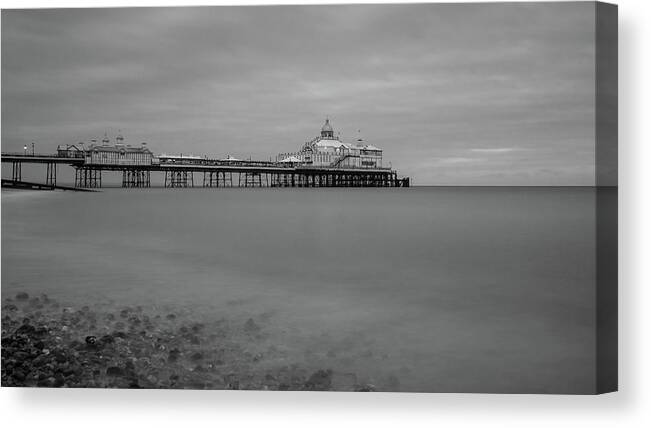 Eastbourne Canvas Print featuring the photograph Eastbourne Pier by Andrew Lalchan
