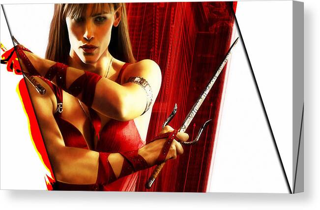 Elektra Canvas Print featuring the mixed media Elektra Collection by Marvin Blaine