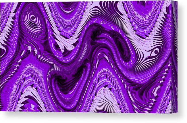 Abstract Canvas Print featuring the digital art Eyes and Ears Abstract by Ronald Mills
