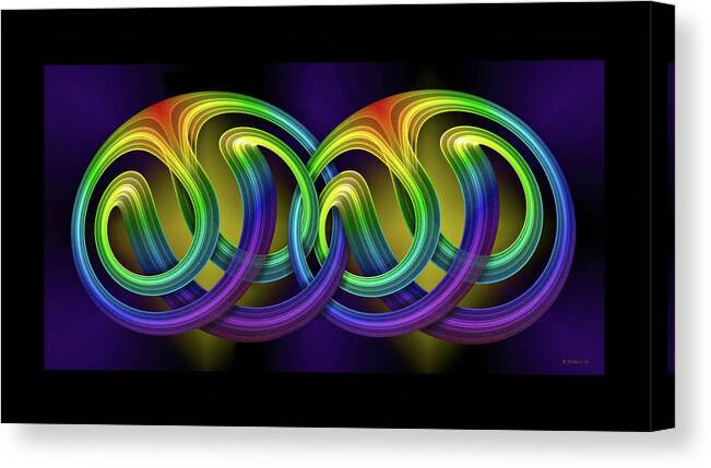 2d Canvas Print featuring the digital art Fractalcality by Brian Wallace