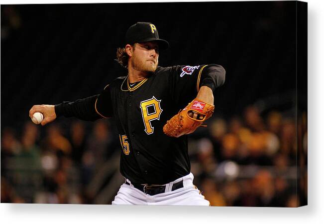 Gerrit Cole Canvas Print featuring the photograph Gerrit Cole by Justin K. Aller