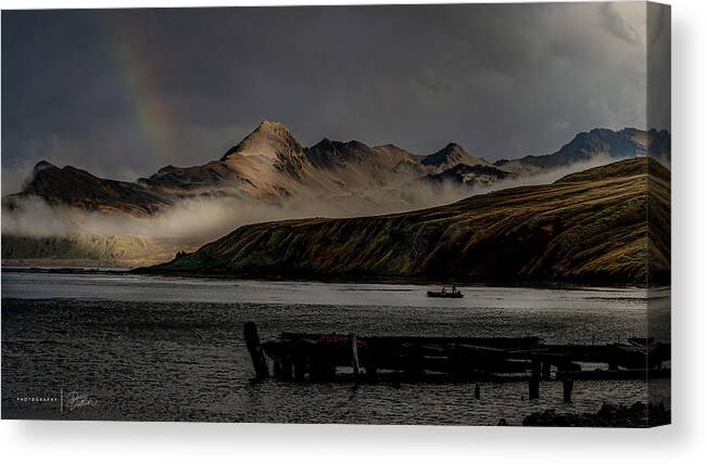  Canvas Print featuring the photograph Grytviken, South Georgia by Darcy Dietrich