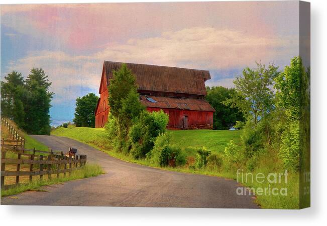Barn Canvas Print featuring the photograph Hickory Hill by Shelia Hunt