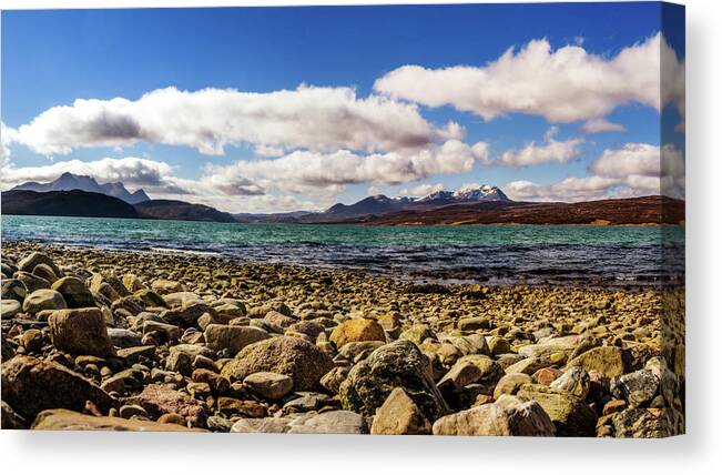 Scotland; Scottish Canvas Print featuring the photograph Kyle of Tongue by Martyn Boyd