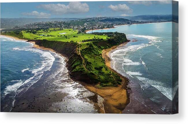 Beach Canvas Print featuring the photograph Long Reef Headland No 1 by Andre Petrov