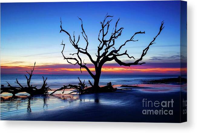 Landscape Canvas Print featuring the photograph Morning has Broken by Laurinda Bowling