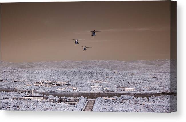 Australian Air Force Canvas Print featuring the photograph Noizy by Ari Rex