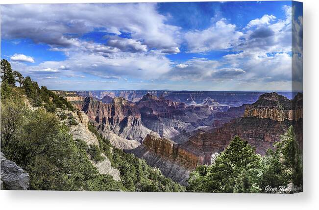 North Rim Of The Grand Cnyon Canvas Print featuring the photograph North Rim by GLENN Mohs