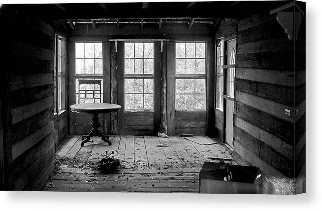 Urbex Photography Canvas Print featuring the photograph Past present by Eyes Of CC