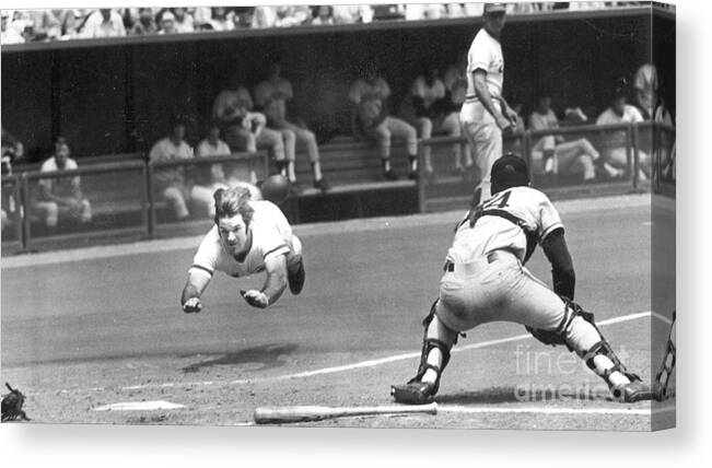 Pete Canvas Print featuring the photograph Pete Rose by Action