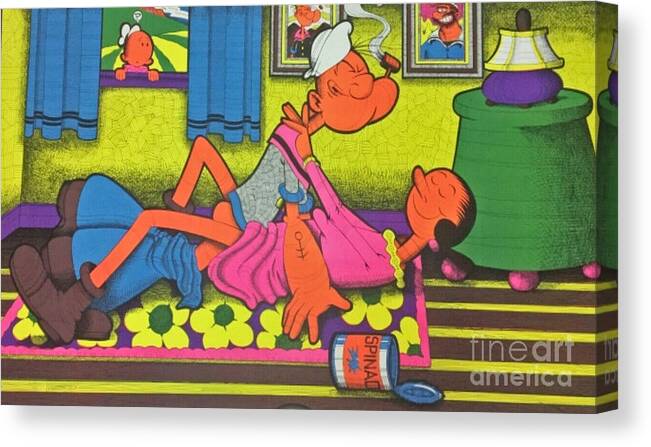 Olive Oil Popeye Cartoon Porn - Popeye and Olive Oil Sex Canvas Print / Canvas Art by Pd - Pixels