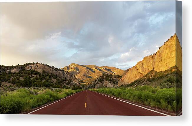 Nevada Canvas Print featuring the photograph Red Road by James Marvin Phelps