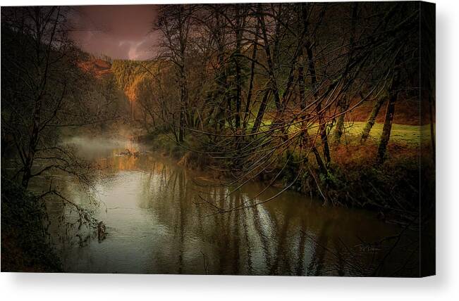 Coastalforest Canvas Print featuring the photograph River's Edge by Bill Posner