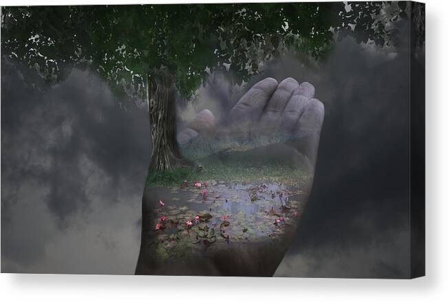 Care Canvas Print featuring the photograph Save Our Nature by Sanhita Bhattacharjee