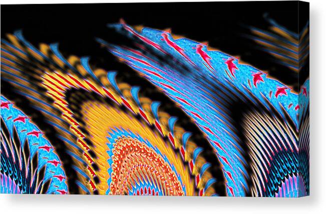 Abstract Art Canvas Print featuring the digital art Sleeping Blankets by Ronald Mills