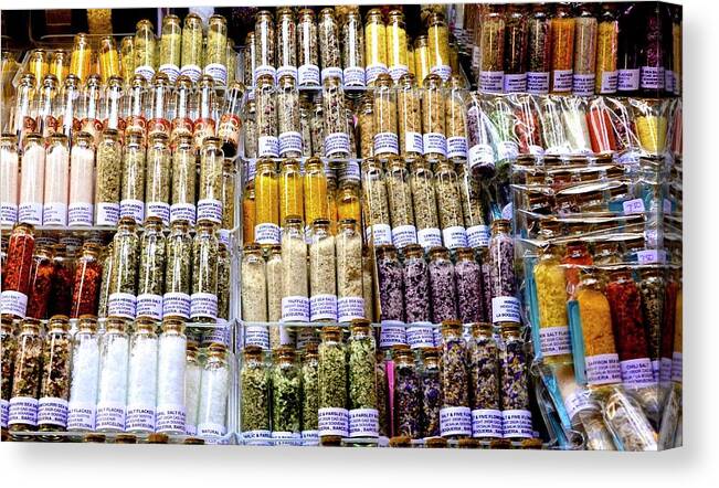 Spices Canvas Print featuring the photograph Spanish Spices by Corinne Rhode