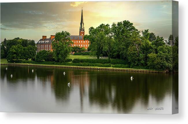 St. Mary's Canvas Print featuring the photograph St Mary's by Walt Baker