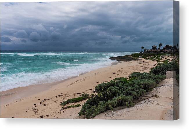 Hope Town Canvas Print featuring the photograph Storm Over Abacos Island - Bahamas by Sandra Foyt