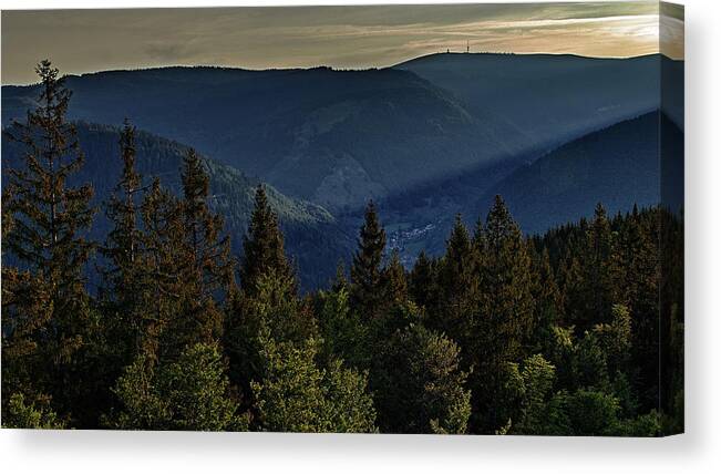 Schwarzwald Canvas Print featuring the photograph Sunrise in the Black Forest by Ioannis Konstas