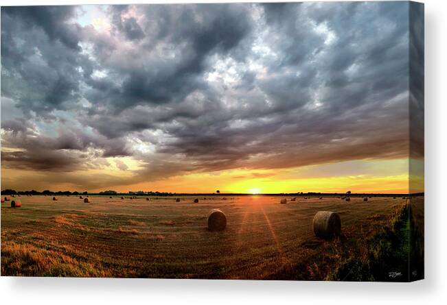 Sunset Canvas Print featuring the photograph Sunset in Mission Valley by Rod Seel