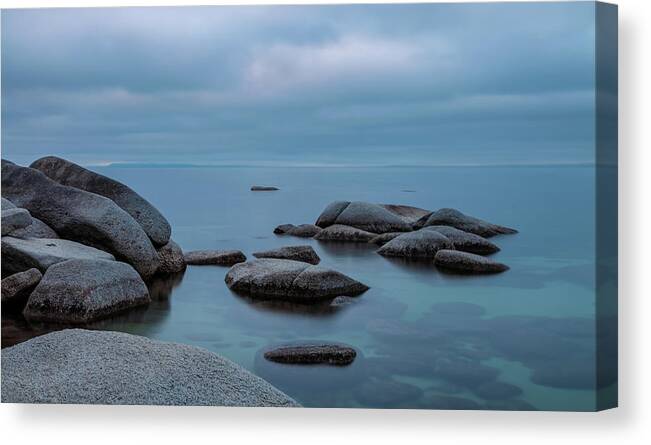 Landscape Canvas Print featuring the photograph Tahoe Blue by Jonathan Nguyen