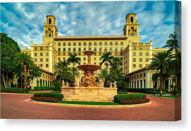 The Breakers Canvas Print featuring the photograph The Breakers Luxury Resort by Mountain Dreams