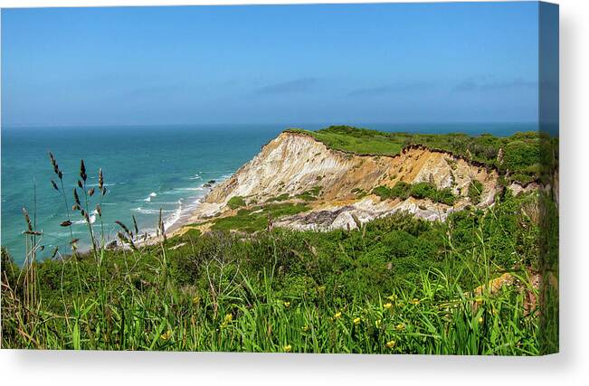Gay Head Canvas Print featuring the photograph The Cliffs of Gay Head.... by David Choate