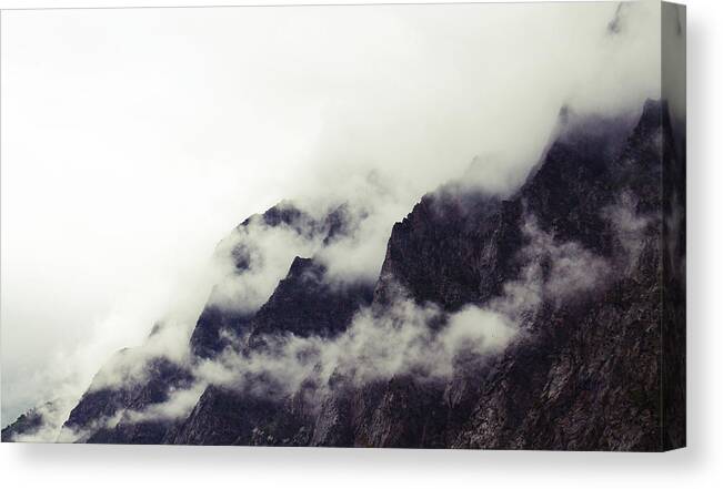 Scenics Canvas Print featuring the photograph The misty mountains by The Storygrapher