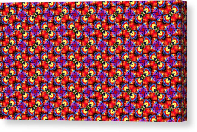 Seamless Tile Canvas Print featuring the digital art Tile 0002 by Manny Lorenzo