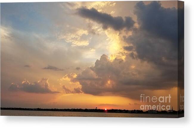 Sunset Photography Canvas Print featuring the photograph To Ride the Wind by Expressions By Stephanie