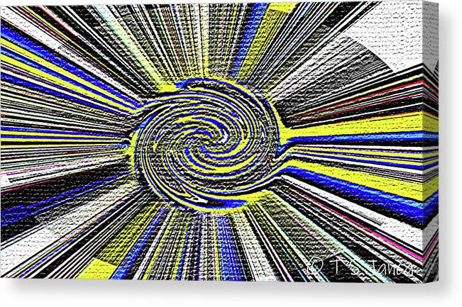 Tom Stanley Janca Abstract #ps1c Canvas Print featuring the digital art Tom Stanley Janca Abstract #ps1c by Tom Janca