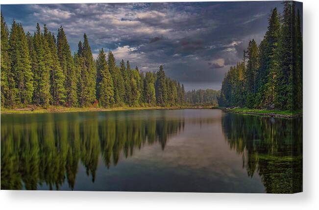 Wenatchee Canvas Print featuring the photograph Wenatchee River 2 by Thomas Hall