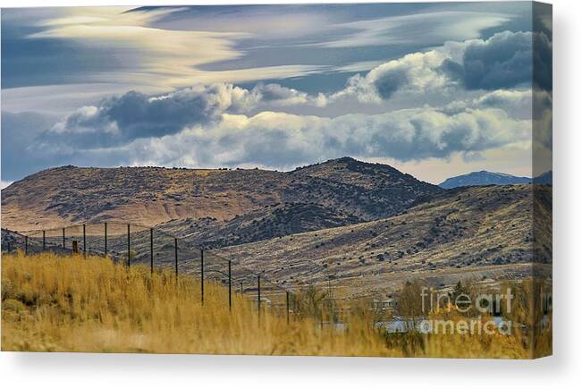 Landscape Canvas Print featuring the photograph Western Landscape USA Wyoming by Chuck Kuhn