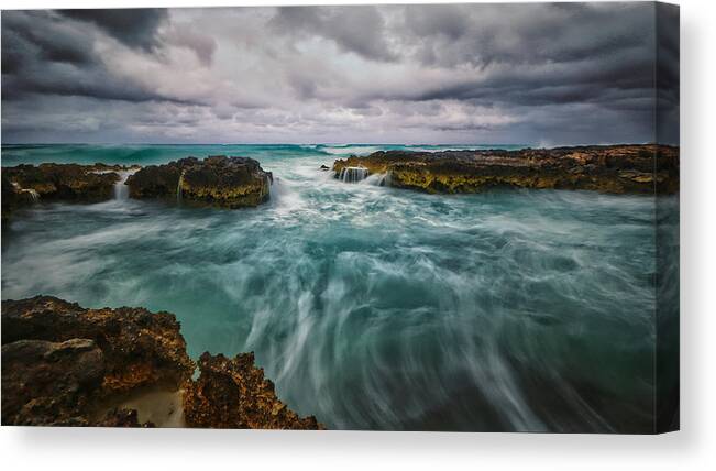 Seascape Canvas Print featuring the photograph Wind Powered by Montez Kerr