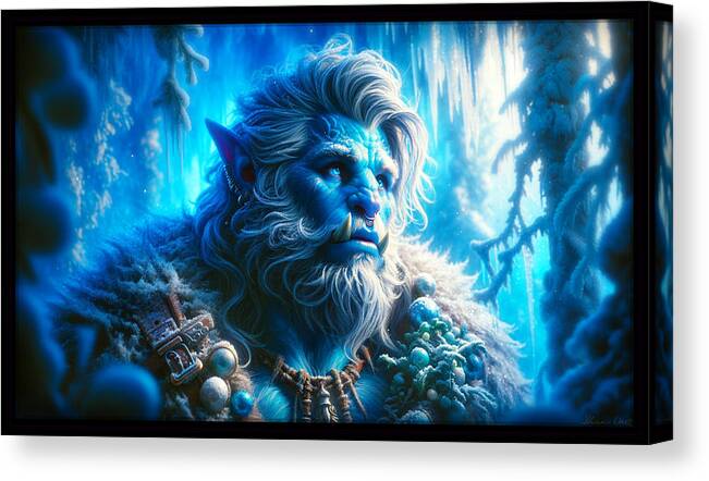 Ogre Canvas Print featuring the digital art Winter Magi by Shawn Dall
