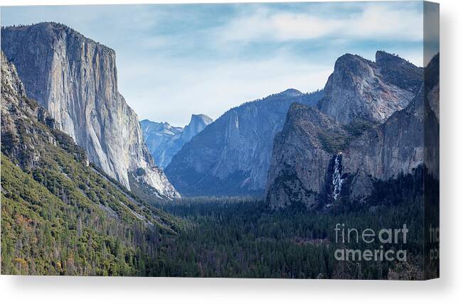 Yosemite Valley From Tunnel View Canvas Print featuring the photograph Yosemite Valley from Tunnel View by Dustin K Ryan