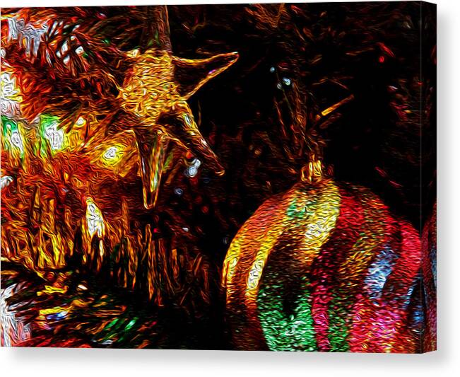 Bill Kesler Photography Canvas Print featuring the photograph Christmas Card Design #1 by Bill Kesler