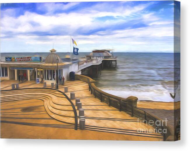 Cromer Pier Canvas Print featuring the photograph Cromer Pier Norfolk by Sheila Smart Fine Art Photography